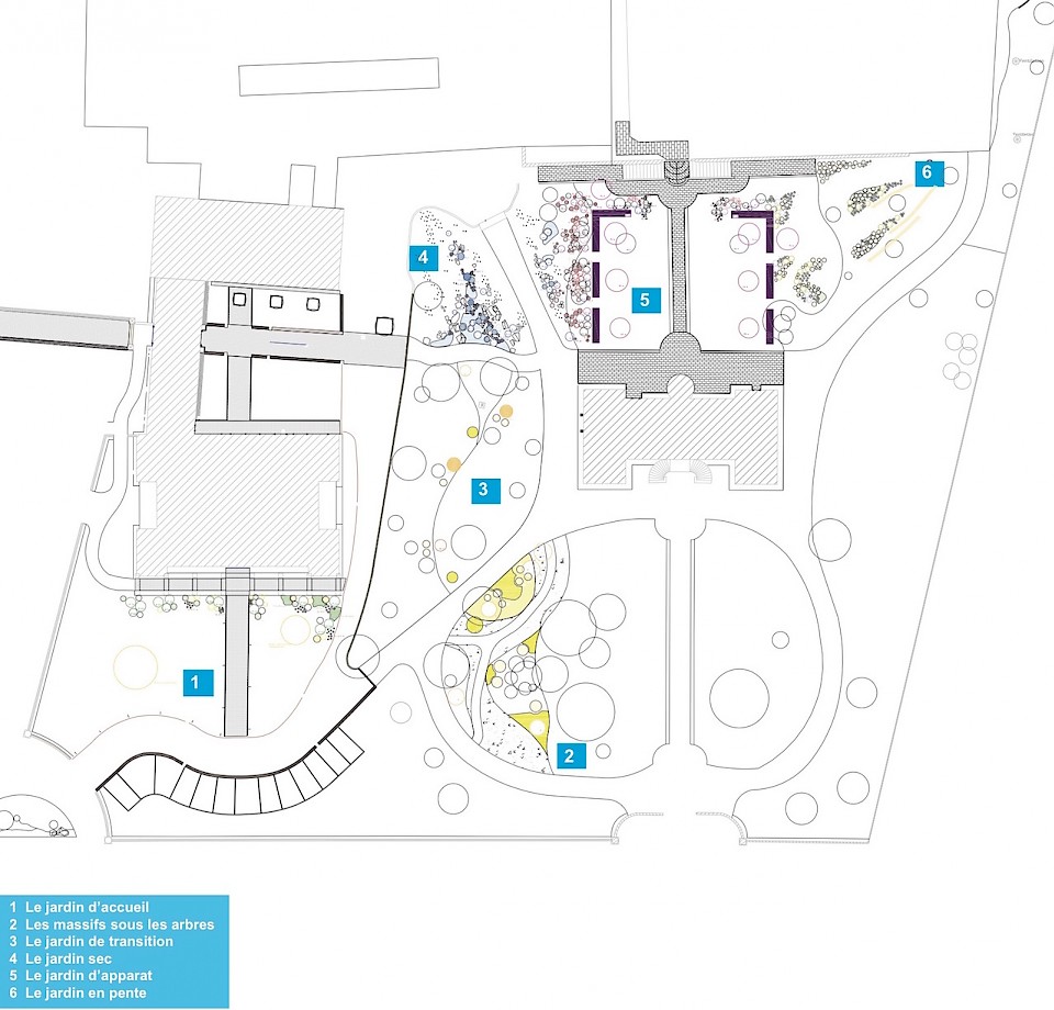 Image - Plan masse du jardin, dessin Brice Goyard